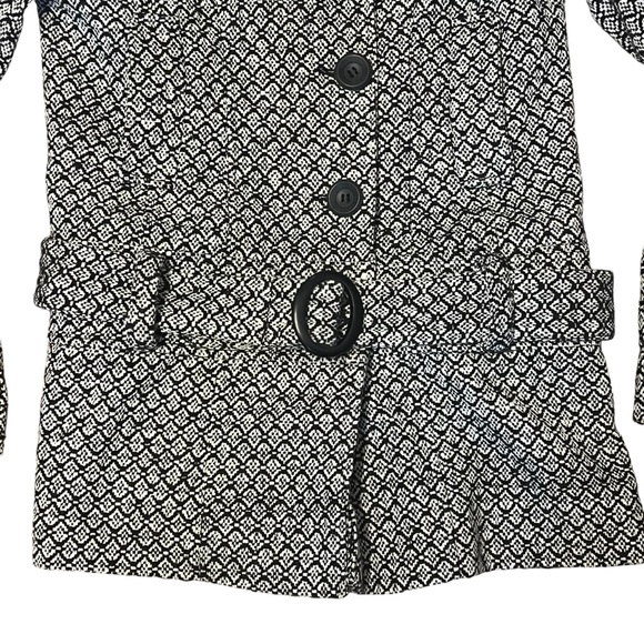 Y2K Urban Behavior - Womens Tweed Wool Blend Peacoat Sz Sm - Picture 3 of 6